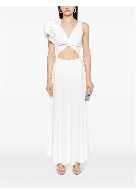 Off-white Blanca cut-out maxi dress - MAYGEL CORONEL women MAYGEL CORONEL | VT009WHT